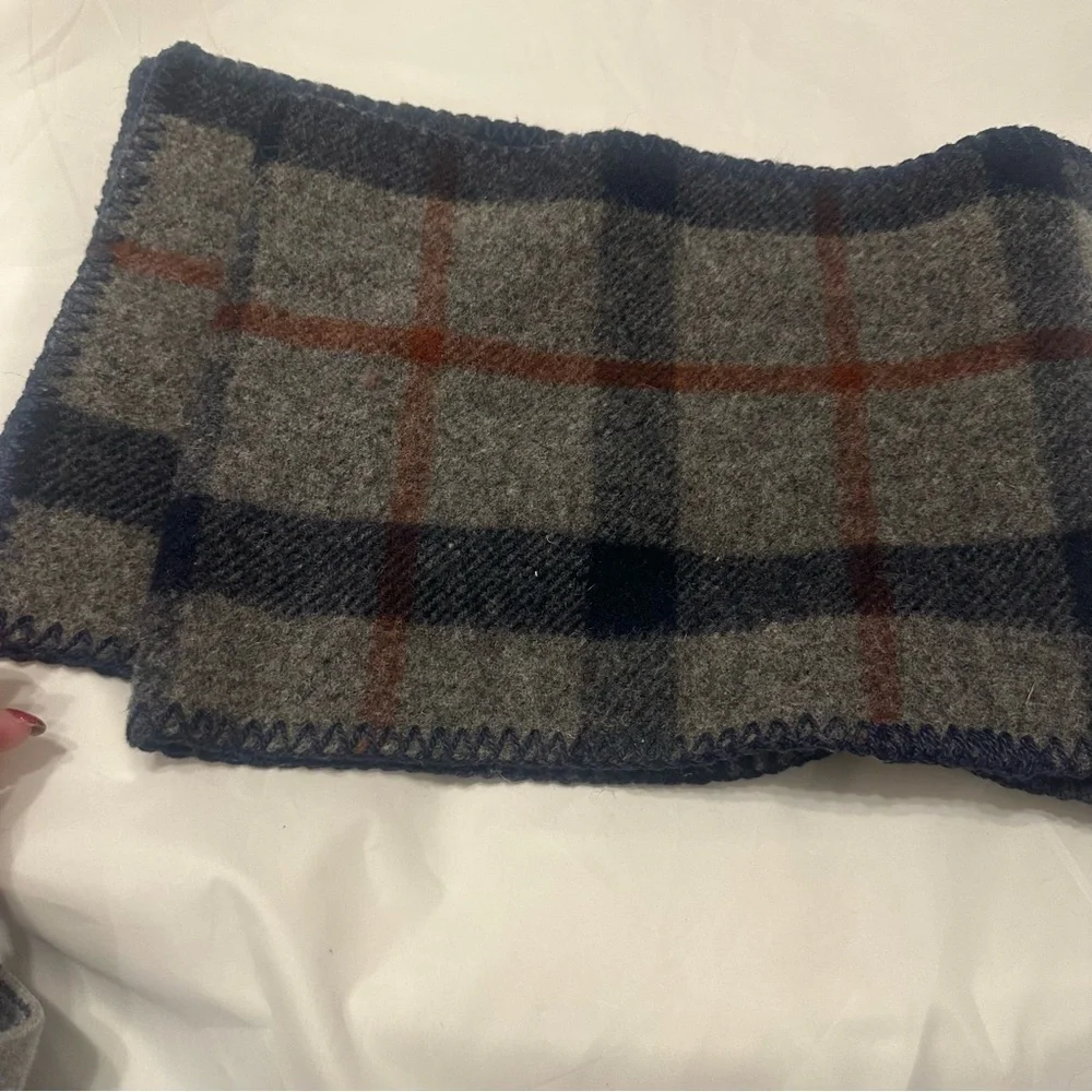 Bemidji Woolen Mills Buffalo Plaid Wool Check Scarf USA